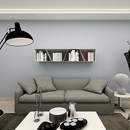 Image of Gray Self-Adhesive Wallpaper SelfA-dhesive Film Stick Paper Easy to Apply Peel and Stick Wallpaper Stick Wallpaper Shelf Liner Table and Door Reform 15.75 Inch by 393.7 inch