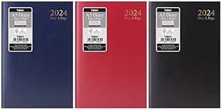 MantraRaj 2024 A5 One Day To Page Diary Full Page of Saturday & Sunday Hardback Cover DAP Yearly Planner Ideal for Business, Office, Home X 1 Random Color Will Be Sent