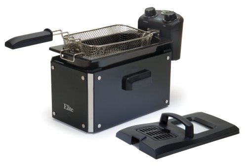 Elite Platinum EDF-3500GB Maxi-Matic 3.5 Quart Deep Fryer, Black - Thumbnail 2