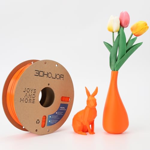 Image of 3DHoJor PLA Pro (PLA+) Filament 1.75mm, 3D Printer Filament, Cardboard Spool, Dimensional Accuracy + /- 0.03 mm Orange, 1kg