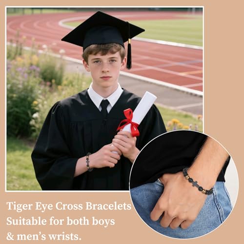 Pulseras de cruz para niño de primera comunión y confirmación 4