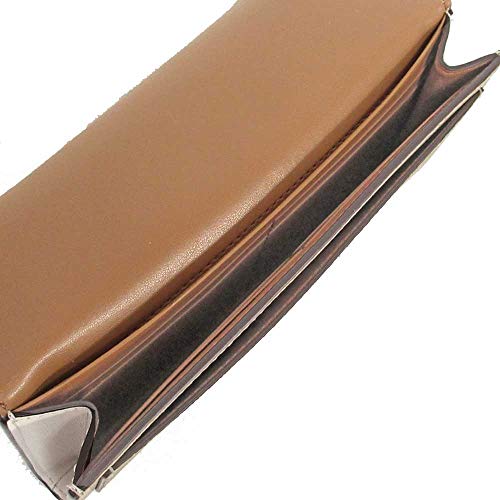 Coach Leather Slim Envelope Wallet In Signature Canvas Gold/Light Khaki Chalk #TOP2