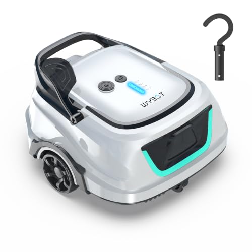 Image of WYBOT A1 Robotic Pool Cleaner – Dual-Layer Filtration, Strong Suction, 130 Mins Runtime, Cordless Pool Vacuum for Above-Ground & Flat Pools up to 1,100 Sq. Ft., 4 Cleaning Modes(Black in White)
