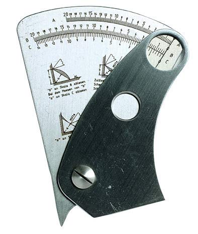 MIB Universal Schweißnahtlehre, Inox 1/10 mm: Schweißnahtlehre, Inox