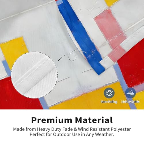 Drapeau extérieur en polyester résistant de qualité supérieure à œillets - 6