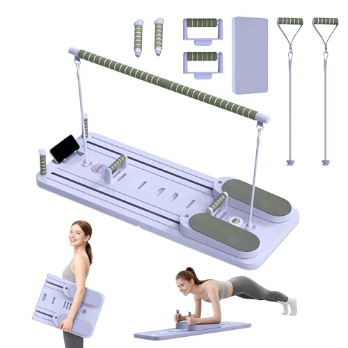 Pilates Board - Upgraded Foldable Pilates Reformer Set for Home