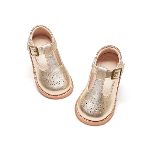Image of Kiderence Toddler Girl Mary Jane School Uniform Dress Shoes Oxford Flats
