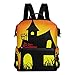 MALPLENA Little Horror House School Bag Daypack Carino Zaino Escursionismo
