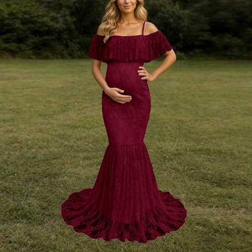 Robe de photographie de grossesse fluide contre la chaleur - 5