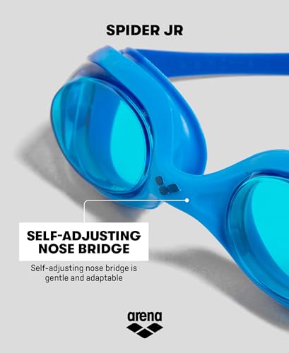 Arena Spider Jr, Occhialini Unisex-Youth, R_Pink-Grey-Pink, Lenti Non Specchiate - 6