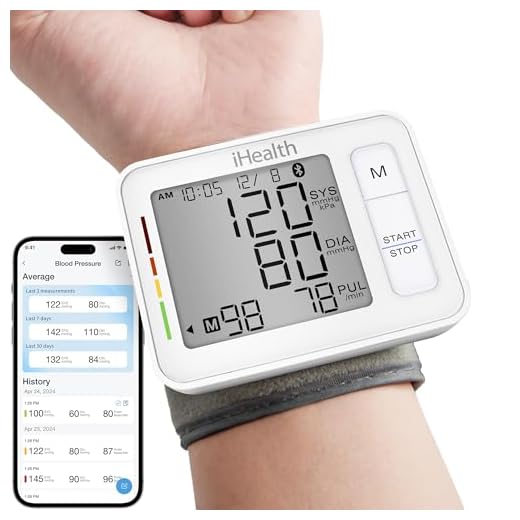 iHealth Push Wrist Blood Pressure Monitor, Portable BP Machine with App