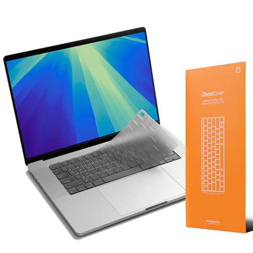 GhostCover FlexType Protection de Clavier de qualité supérieure pour Une Saisie Haute Performance, Compatible avec MacBook Air 13/15 M4/M3/M2/M1 MacBook Pro...