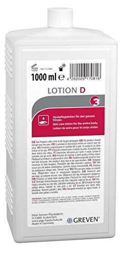 GREVEN Loción para el cuidado de la piel SPECIALLOTION D sin silicona, perfumada 1 l GREVEN