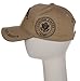 US Army Official License Structured Front Side Back and Visor Embroidered Hat Cap (Gold Star Khaki)