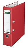 roter ordner bk Lieferumfang: 1 Leitz Qualitäts-Ordner 180° Plastik, Plastik-Ordner, Rückenbreite 82 mm, Abmessungen (B x H x T): 82 x 318 x 290 mm, 454 g, Rot, 10105025
