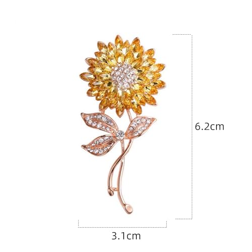 Image of Rhinestone Brooch Pins for Women, Vintage Crystal Enamel Brooches, American Flag Pin Patriotic Lapel Pins Gift for Suit Clothes Bag Accessories