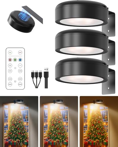 UNIWA Picture Lights for Wall, Mothers Day Gifts, Rechargeable Light with Remote, 3 Modes Lighting Art Display Magnetic Lamp for Frame Painting, Dimmable Timer Wireless Wall Sconce Decor