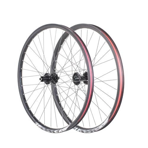 �}�E���e���o�C�N�z�C�[���Z�b�g 24/26/27.5/29�C���` �X���[�A�N�X�� �t�����g���A�z�C�[�� �A���~���� �_�u�����C���[���� 32H �f�B�X�N�u���[�L�n�u 8-12�X�s�[�h�J�Z�b�g�p(Front 15x100m,26in)