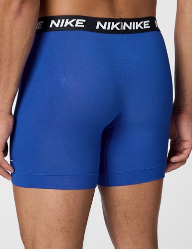 Nike Herren-Boxershorts aus Baumwolle, Stretch, mit Eingriff (3er-Pack), Obsidian/Game Royal/Schwarz, Medium – Ansicht 3