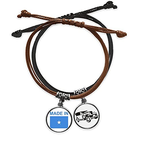 Bracelet Somalie en cuir ajustable fini les bijoux fragiles qui cassent
