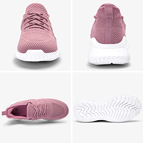 Slow Man Womens Walking Tennis Shoes Fashion Slip On Comfortable Lightweight Memory Foam Athletic Casual Sneakers For Running Gym Workout Nurse Light Purple,9 #TOP2