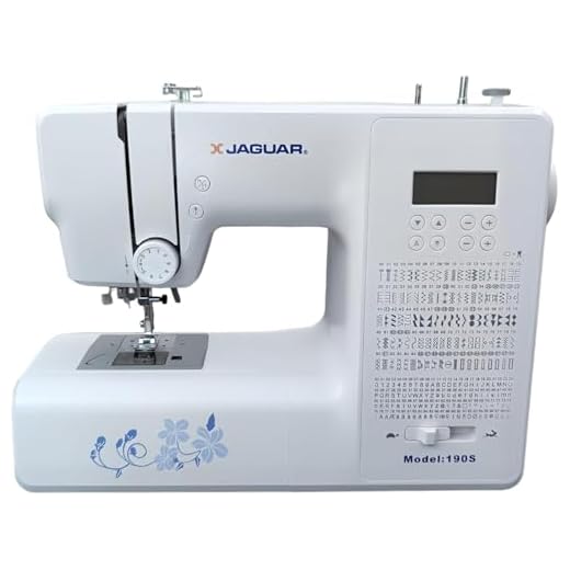 Jaguar 190S Starter Electronic Sewing Machine, Computerised Light Weight Machine, Quilting, 200 Stitches, Including 100 Letters & Numbers, 8 Buttonholes
