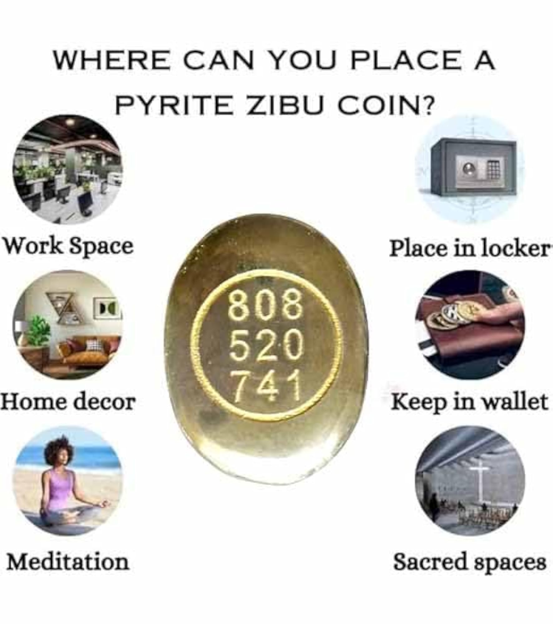 Green Zibu Symbols Agate Crystal for Money Manifestation