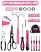 39pcs Pink Household Tool Set, Essential Hand Tool Kit with Plastic Toolbox for Home Repairs, DIY & Crafts, Perfect for Students & Everyday Use