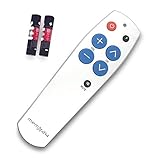Big Button TV Remote Control Replacement, Ideal for The Elderly, Copies Your Old/Original Infrared Remote | Batteries Included, Light Silver, by Memo24.
