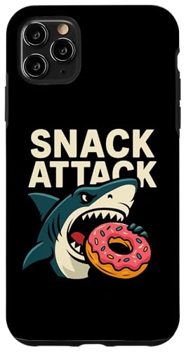 Snack Attack Shark �ʔ����H�ו� ���[���A�O���t�B�b�N �X�}�z�P�[�X iPhone 11 Pro Max �p