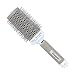 SUPRENT Nano Thermal Ceramic & Ionic Round Barrel Hair Brush, 2 inch, for Hair Drying, Styling, Curling, Adding Hair Volume, Light Grey and White Color