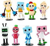 BLUE BARE Cute Dandy's World Character's Action Figures Collection, Cake Toppers For Birthday Party's Decorations And Great Gift For Any special Occasion Pack of Multiple Figures (8-Pack)