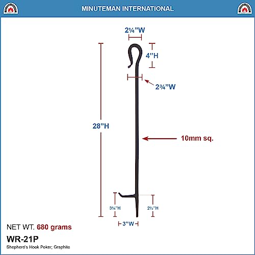 Minuteman International Shepherd's Hook Poker, Graphit – Bild 3