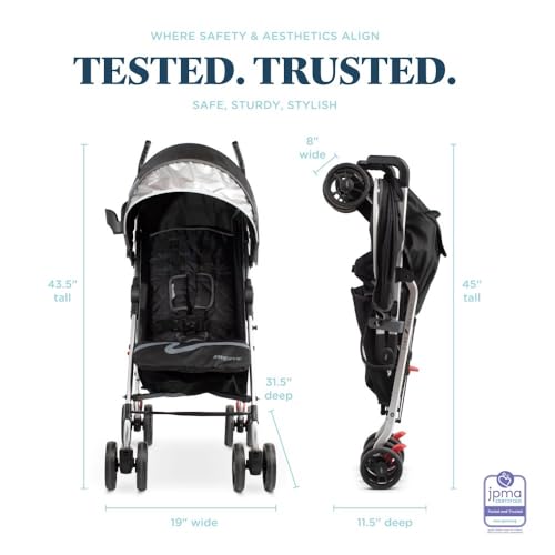Baby Delight | Swerve Stroller | Lightweight | for Travel & Everyday | Multi-Position Recline | Compact Fold | Extra Storage | Black - Image 5