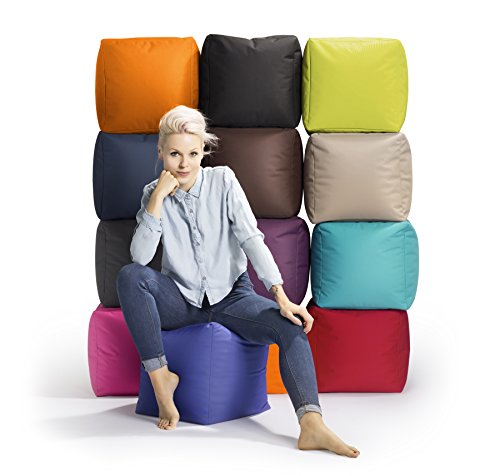 SITTING POINT only by MAGMA Sitzsack Scuba Cube 40x40x40cm Khaki (Outdoor) – Bild 4