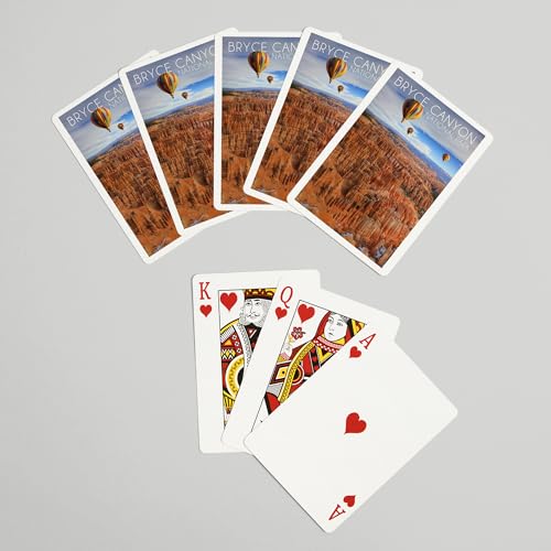 Baraja de 52 cartas estilo póker con globos aerostáticos miniatura 7
