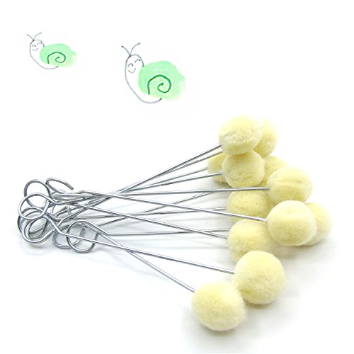 50 Packs Wool Daubers Glue Daubers Ball Brush Leather Dye Tool Leather Dye Dauber Dyeing Applicator With Metal Handle For Diy Crafts Projects #TOP3