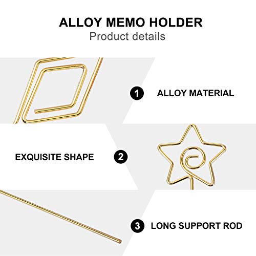 Toyvian 10Pcs Porta NÃºmero de Mesa Liga Diy Lugar Porta CartÃµes Porta-CartÃµes Imagem Memo Nota Fo