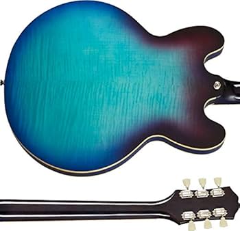 ギター Epiphone ES-335 Figured Blueberry Epiphone Inspired By Gibson ES-335 Figured Top - Blueberry