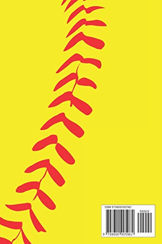 A Journal: A Monogrammed A Initial Capital Letter Softball Sports Notebook For Writing And Notes: Gr