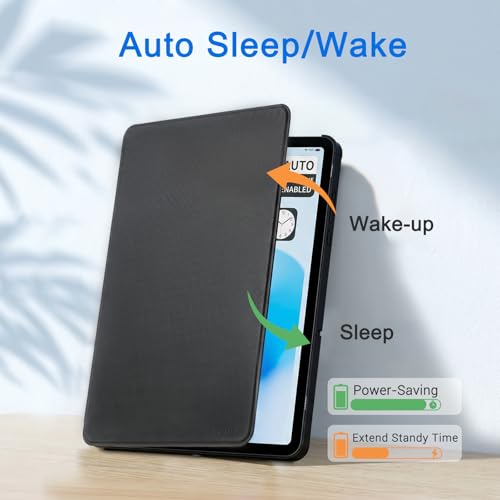 Image of CoBak Case for Samsung Galaxy Tab A11+ Plus 11 inch 2025, Multi-Viewing Angles, All New PU Leather Folio Stand Cover with Auto Sleep Wake Feature for Samsung Galaxy Tab A11+ Tablet 11-inch, Black