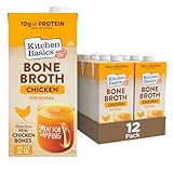 Kitchen Basics Chicken Bone Broth, 32oz (Pack of 12) - Perfect for Adding Flavor to Recipes and Stocking Up