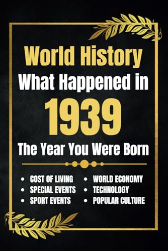 World History What Happened in 1939: The Year You Were Born - Major Events, Sports Highlights, Technological Advances, Cost of Living Changes and More