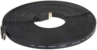 كابل HDMI v1.4 بطول 10 م | سلك طويل عالي السرعة مع إيثرنت ايه ار سي ثلاثي الابعاد | FHD 1080 بيكسل ون سكاي HD للتلفزيون واللاب توب والكمبيوتر وشاشة سي سي تي في | مطلي بالذهب والأسود