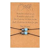 Messages Naturelle Bijoux Les perles magnétiques de calcul biliaire noir attirent les perles lumineuses Bracelet femme Couple papier carte amitié tissé Bracelet ensemble En Breloques Naturelle Anneaux