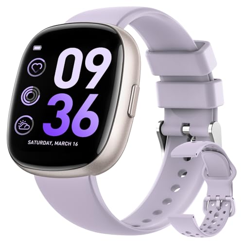 Sanorum Reloj Inteligente Hombre Mujer Smartwatch con Llamadas Bluetooth 100+ Modos Pulsera Actividad con SpO2/Pulsómetro/Monitor de Sueño/Podómetro Impermeable 5ATM para Android/iOS Negro