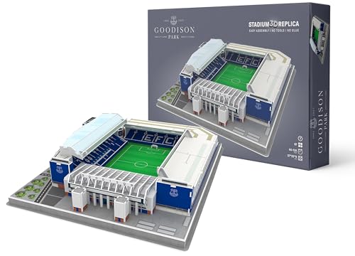 Pro-Lion 3D Jigsaw Puzzle of Goodison Park - 112 Pieces | Home of Everton Football Club | English Premier League FC Football Gifts for Age 7+