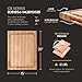 John Boos CB Series Rectangular Wooden Maple Cutting Board 20”x15” – 1.5” Thick, 12-lb Reversible Butcher Block with Juice Groove, Edge-Grain & Finger Grips – Made in the USA