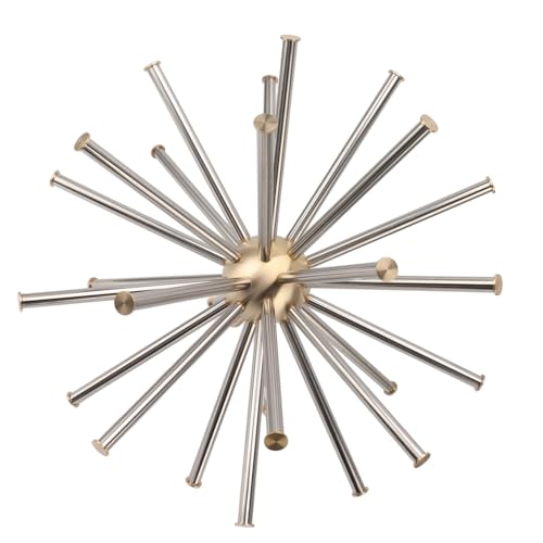 Airshi Outdoor Crystal Sprinkler, Brass Stainless Steel Dandelion Fountain Nozzle Energy Conservation Decoration Exquisite Workmanship for Swimming Pools (G1.5in 15.3CM)