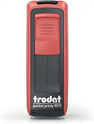 Carimbo De Bolso Trodat 9511 (Vermelho)